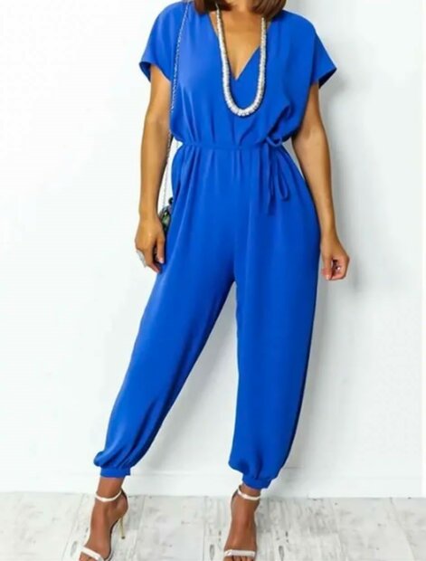 Jumpsuit Dames Kobalt Blauw