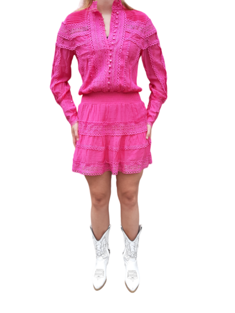 Jurkje Dames Kant Pink