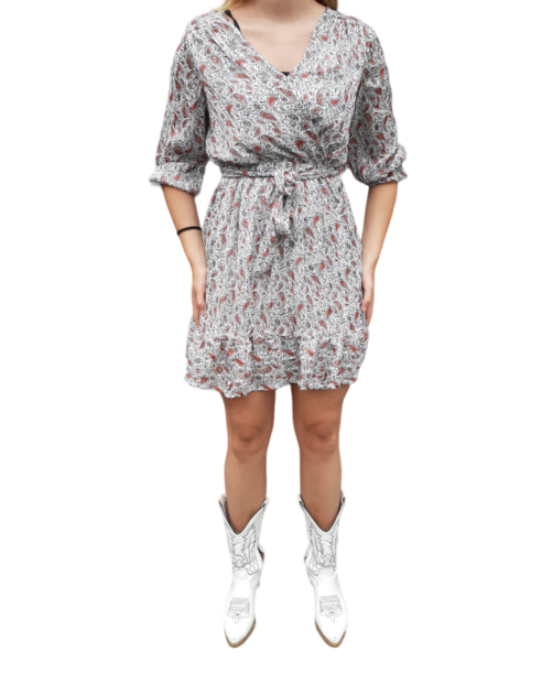 Jurkje Dames Beige, met bloemenprint