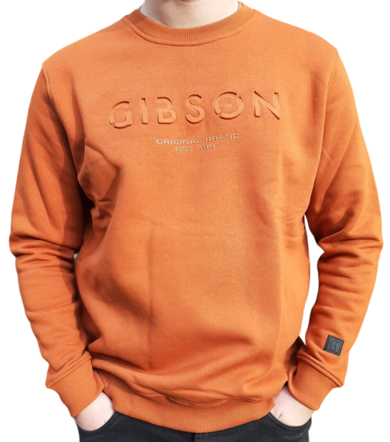 GIBSON Trui Heren Roest, maat XL