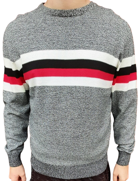 Blue Seven Pullover Heren Grijs / Rood