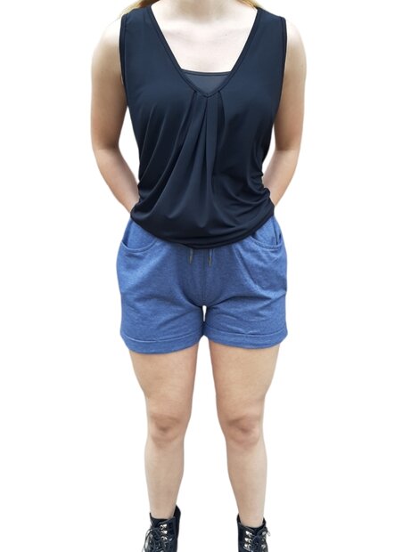 BLUE SEVEN Short Jeansblauw, maat L