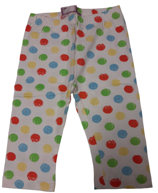 Legging Wit, met stippen