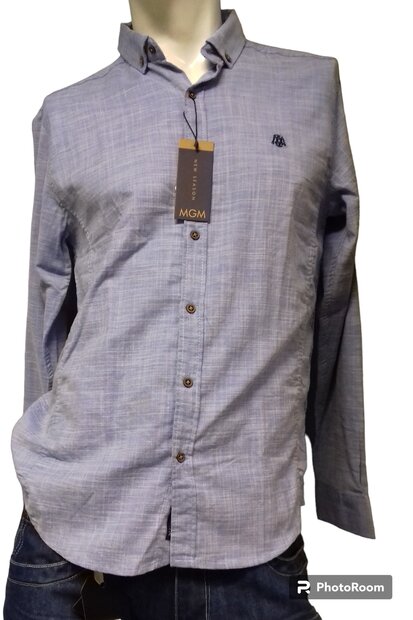 Blouse Heren Blauw, maat S of M