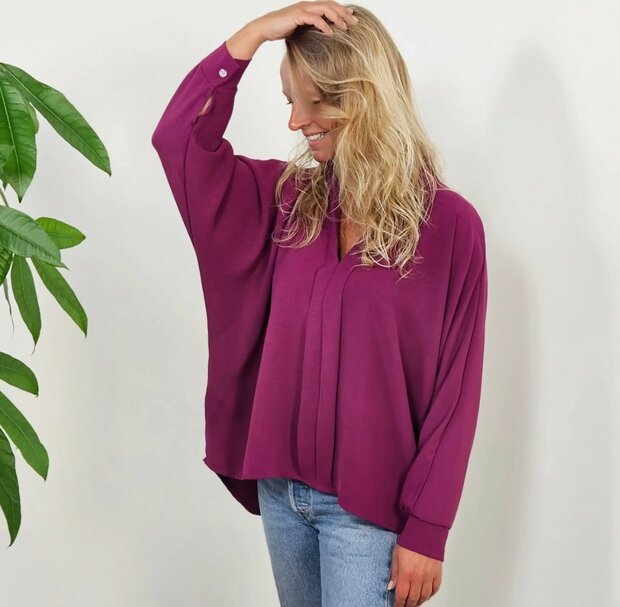 Blouse Dames Fuchsia, ONE SIZE