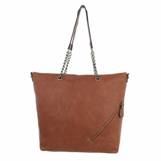 Middengrote Tas Cuoio Bruin 