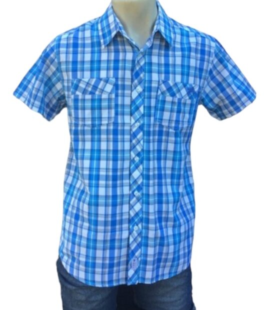 CBK Blouse Heren Blauw / Wit