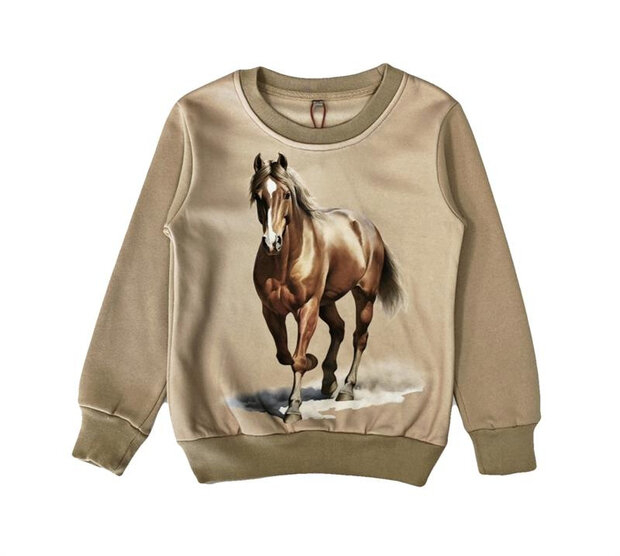 Trui Paarden Beige