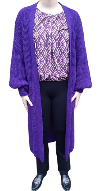 Lang Vest Dames PAARS, ONE SIZE