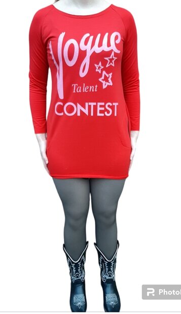 Jurk / Tuniek Rood, maat 36/38