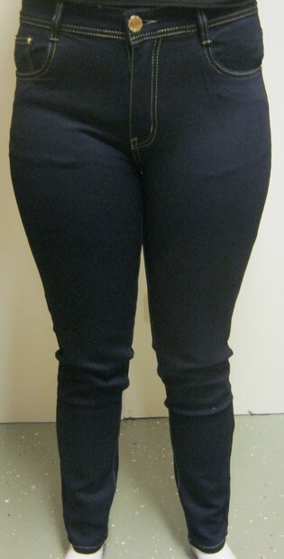 Jeans Dames Donkerblauw, maat 48