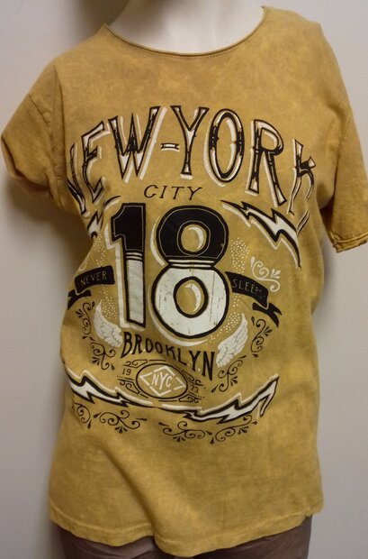 Tshirt Heren Okergeel