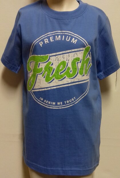 Tshirt Jongens Blauw, maat 134