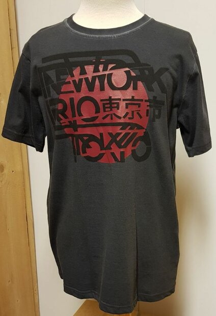 Tshirt Jongens Antraciet, maat 152