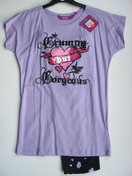 Pyjama Meisjes Lila / Zwart