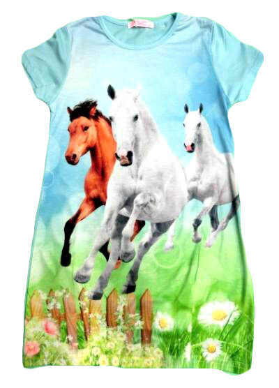 Jurk Paard Mintgroen