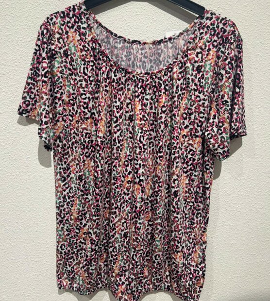 Tshirt Dames Pink, Wit, ONE SIZE