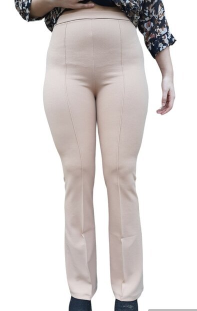 Flared Broek Dames Camel