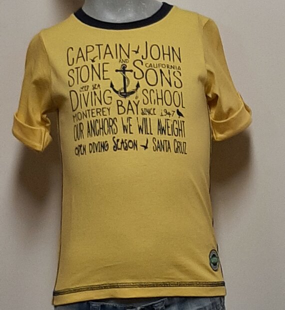 BLUE SEVEN Tshirt Geel, maat 98