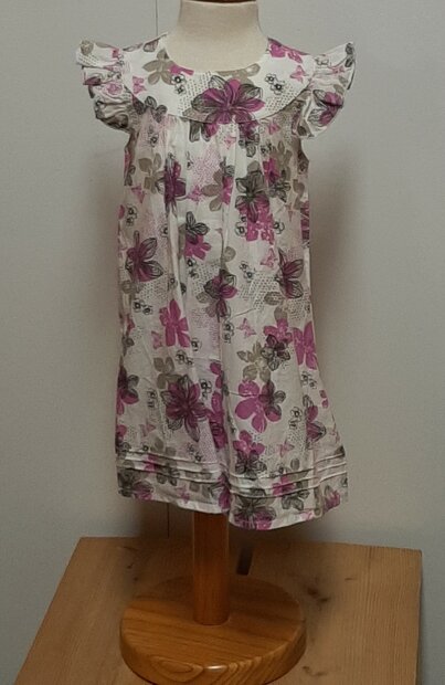 Blue Seven Jurkje bloemen Wit