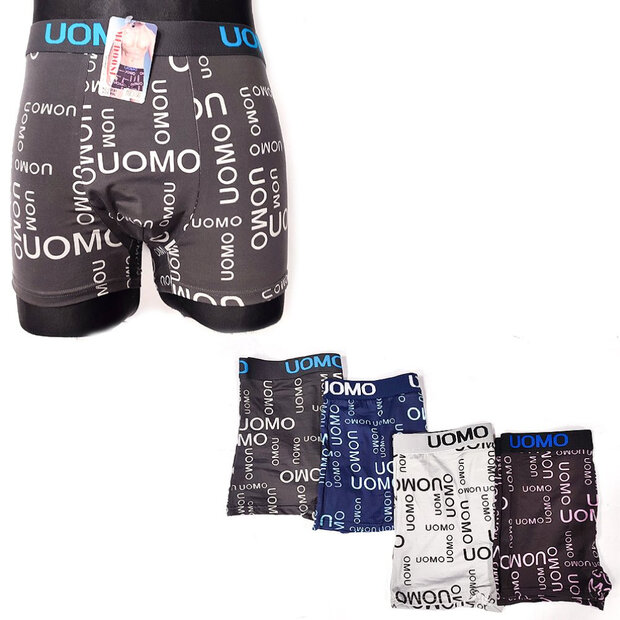 UOMO Naadloze Herenboxers ZWART