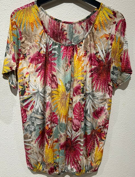 Tshirt Dames Roze, ONE SIZE