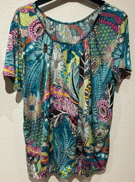 Tshirt Dames Petrol, ONE SIZE
