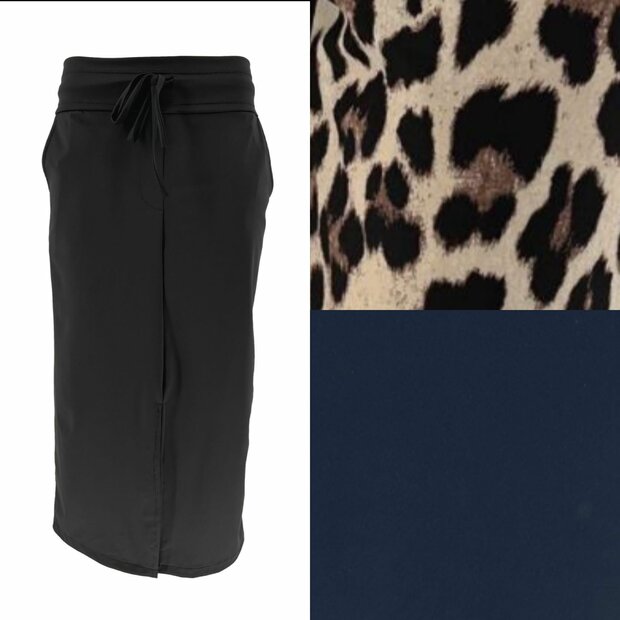 Midi TRAVEL ROK Dames ZWART