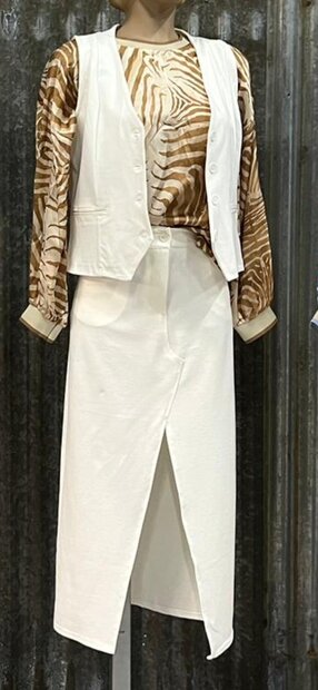 IZ NAIZ lange Rok Wit