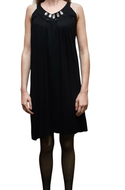 BLUE SEVEN jurk Zwart, maat 40