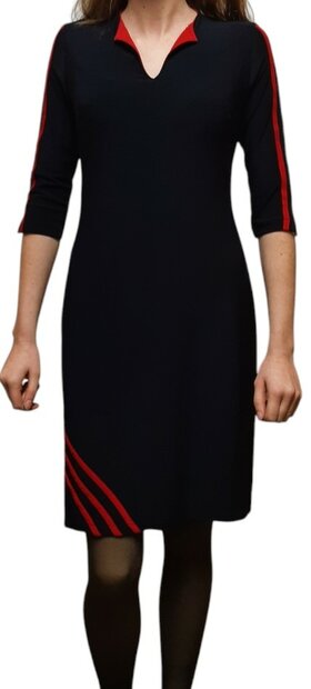 Angelle Milan Jurk Donkerblauw, maat S