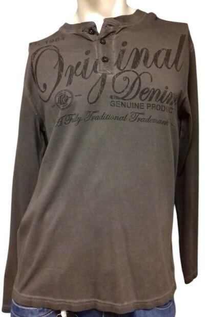 BLUE SEVEN shirt Heren Bruin, maat L