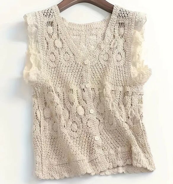 Gilet Beige, One Size