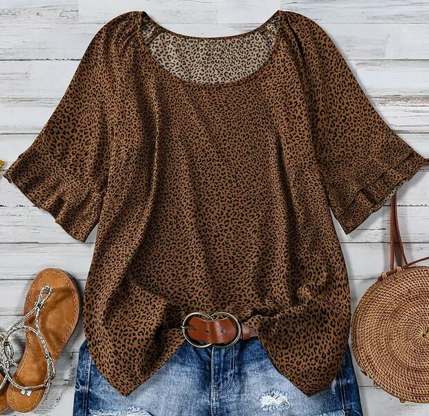 Tshirt Luipaard Print