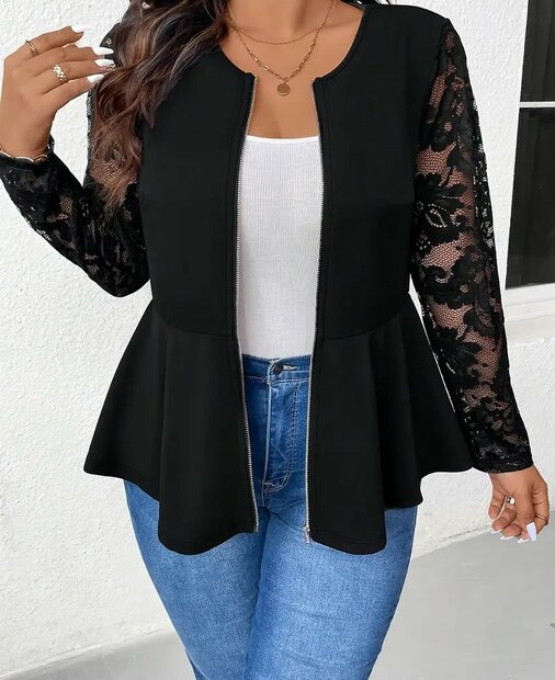 Jasje met Kanten mouwen, maat 46