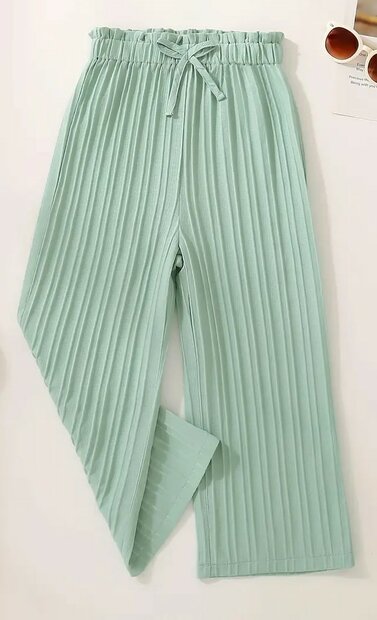 Broek Meisjes Mintgroen