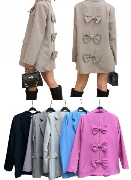 Oversized Colbert STRIK Lichtblauw, One Size