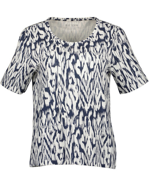 BLUE SEVEN Tshirt DonkerBlauw / Wit