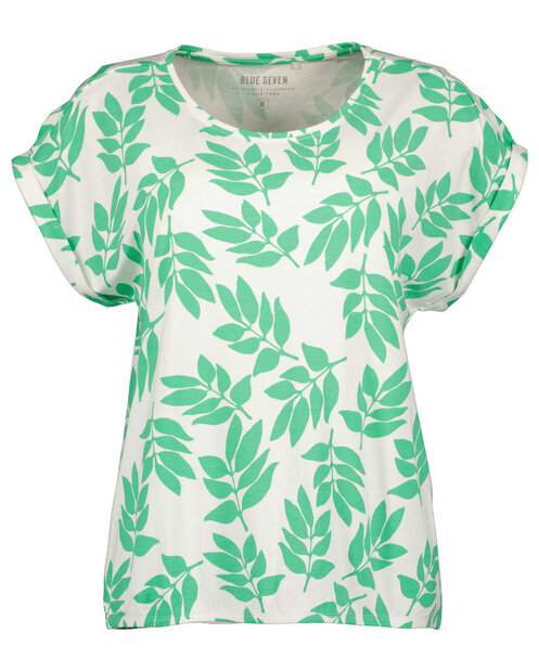 BLUE SEVEN Tshirt Groen / Wit