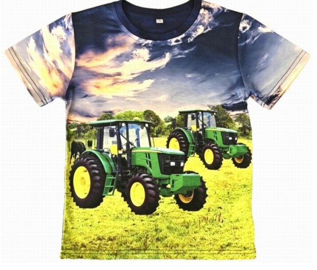 Trekker Tshirt JOHN DEERE Donkerblauw