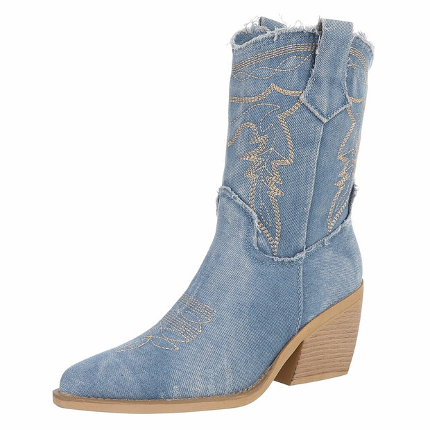 Cowboy boots Jeans Lichtblauw