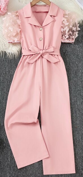 Jumpsuit meisjes Oudroze