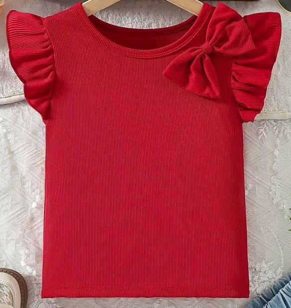 Tshirt Meisjes Rood
