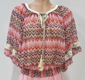 IZ NAIZ Blouse kant Rood