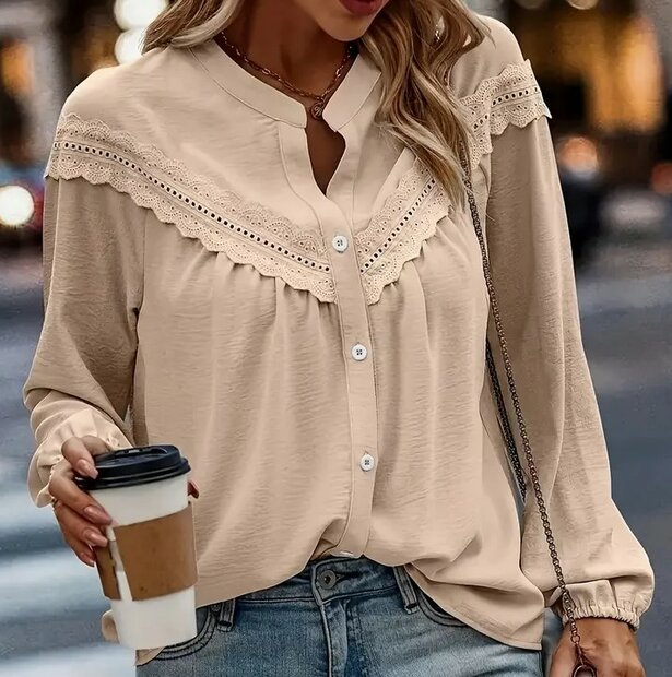 Blouse dames Taupe