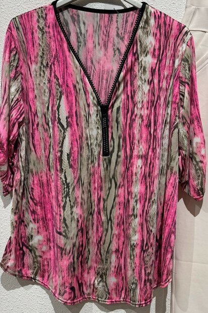 Tshirt Dames Roze, ONE SIZE