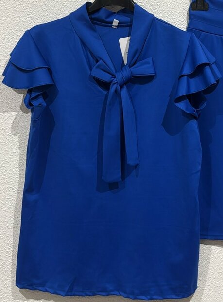 Travelstof Thirt Kobalt Blauw