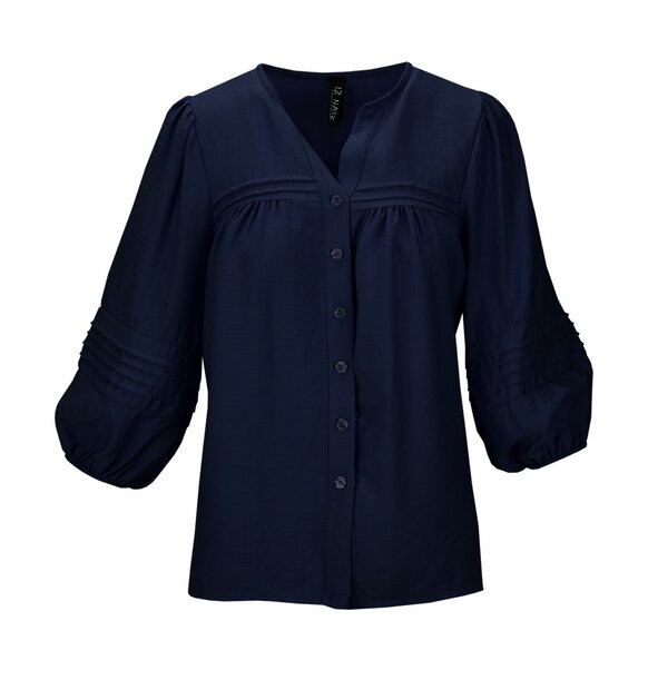 IZ NAIZ Blouse DONKERBLAUW