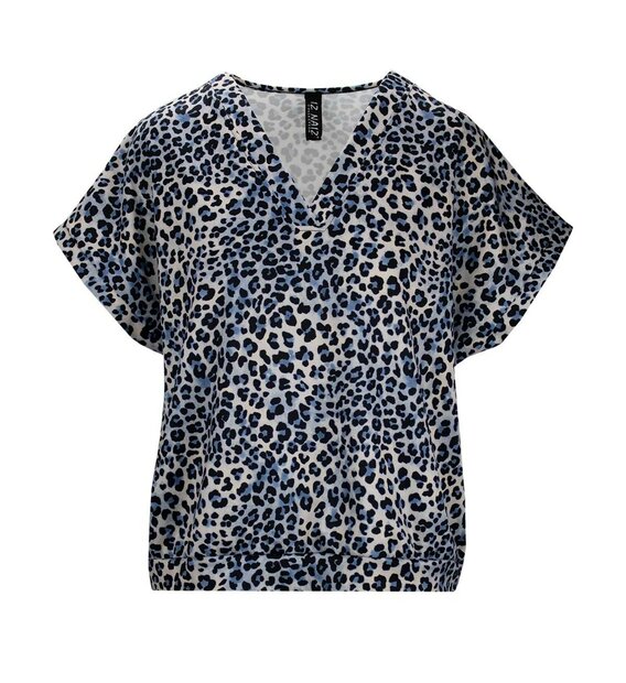 IZ NAIZ Tshirt  PANTER Lichtblauw
