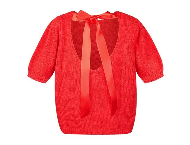 Truitje met Strik Achter ROOD